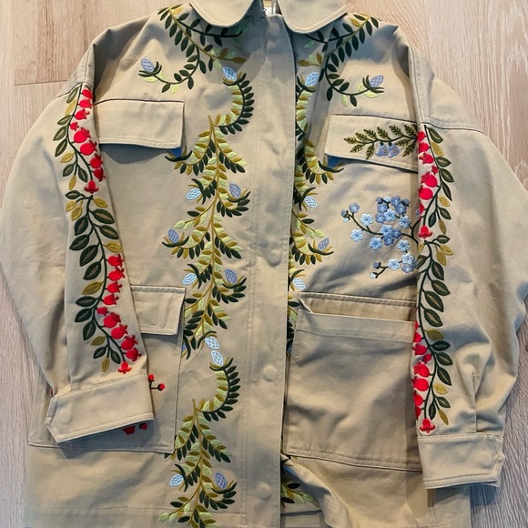 Red Valentino Embroidered Beige Jacket - Picture 3 of 3